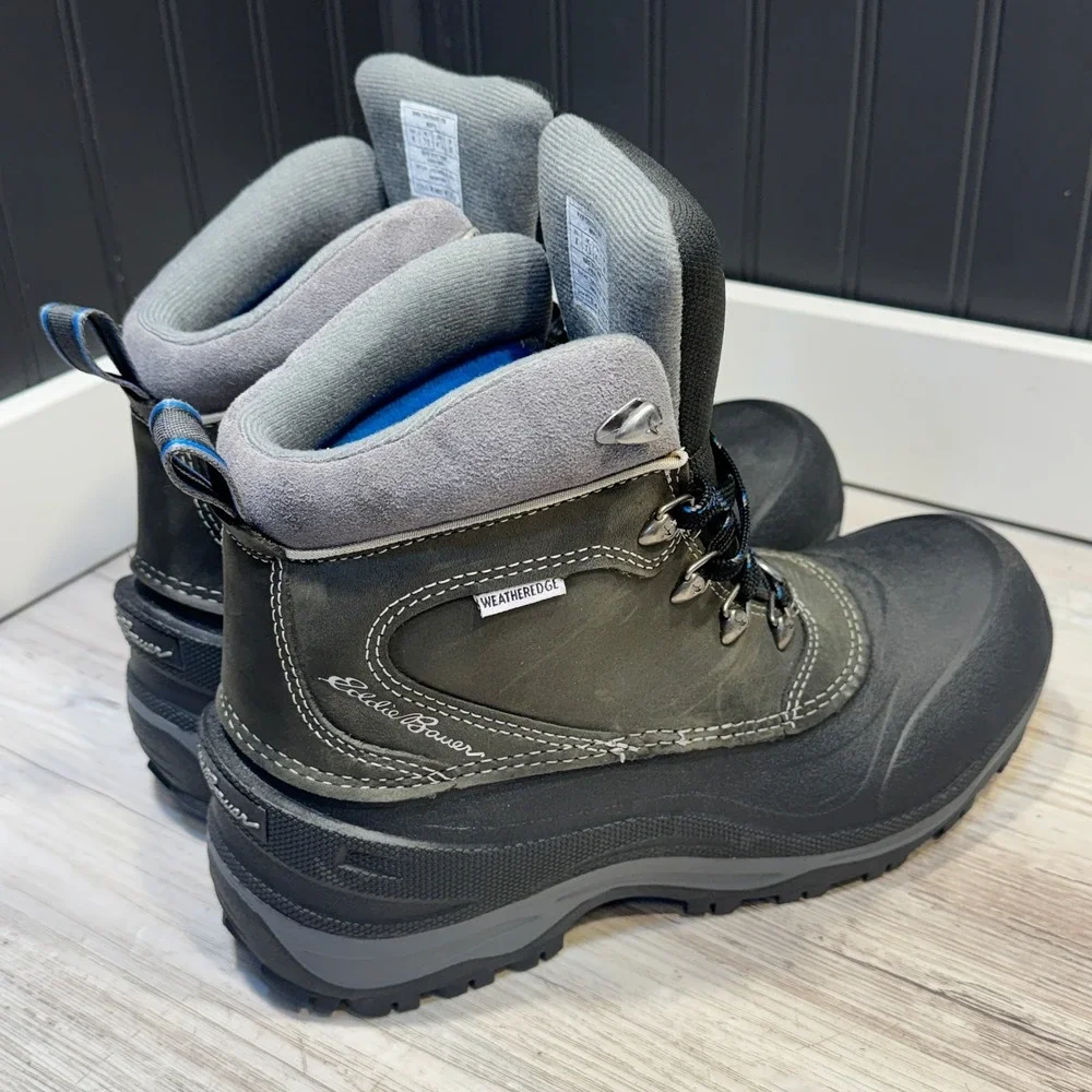 Eddie Bauer Weatheredge Waterproof Boots Men's Sz 8‎ 200 G.Thermafill EUC